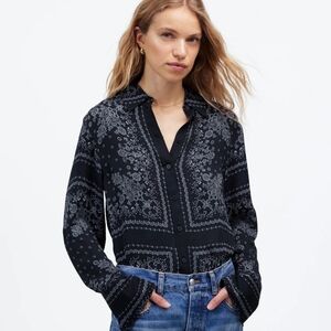 Madewell Bandana Print Shirt Small